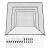 Baseball Batting Cage, 39.4 x 12.1 x 10.2 FT Freestanding Portable Batting Cage, Hitting Cages with 45-Ply Knotted HDPE & Long Positioning Ropes