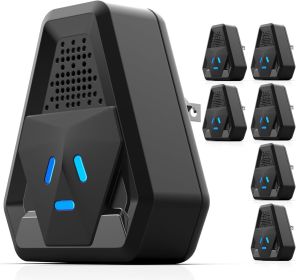 Upgraded Ultrasonic Repeller & Insect Indoor Repeller,Ultrasonic and Repellent for Roach,Rodent,Mouse,Bugs,Mosquito,Mice,Spider,Ant,3 Mode Switching