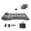 Car Air Mattress, Inflatable Car Camping Mattress, Flocking Thickened Travel Beds, Comfortable and Durable Portable Sleeping Pad with Air Pump, Nozzle