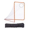 Lacrosse Goal, 6' x 6' Lacrosse Net, Steel Frame Backyard Lacrosse Training Equipment, Portable Lacrosse Goal with Carry Bag, Quick & Easy Setup