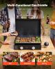 VEVOR Gas Griddle, 2 Burner Tabletop Griddle, 22 inch Portable Griddles Propane with Lid, Oil Drain Hole & Oil Collection Tray