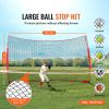Barricade Backstop Net, 16x10 ft Ball Sports Barrier Netting, Portable Practice Equipment with Carry Bag