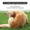 Yegbong Pet Extracorporeal Insect Repellent Drops, Cats And Dogs Clean To Ticks And Fleas Drops