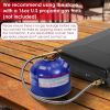 3-Burner Propane Camping Stove 20000 BTUs, Portable Camp Stove with 3 Adjustable Burners and Push-Button Instant Ignition, Portable Camping Grill