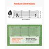 Baseball Batting Cage, 39.4 x 12.1 x 10.2 FT Freestanding Portable Batting Cage, Hitting Cages with 45-Ply Knotted HDPE & Long Positioning Ropes