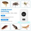 6 Pack 32-120KHz Ultrasonic Insect Repellent Indoor Plug In Bug Repellent Mosquito Roaches Mice Control with 3 Modes for Bedroom Garage Warehouse Offi