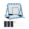 Soccer Rebounder Net, Quick-Switch Angle Soccer Goal Rebounder for Control, Passing Practice, Heavy-Duty Iron Frame & PE Net