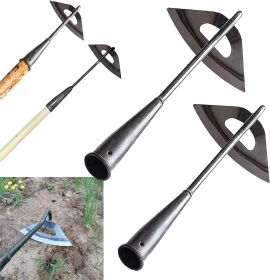 Gardening Tools Hollow Hoe, All-Steel Hardened Hollow Hoe, Sharp Edge Garden Weeding Tools (Color: Long Handle)