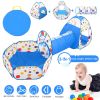 3 In 1 Child Crawl Tunnel Tent Kids Play Tent Ball Pit Set Foldable Children Play House Pop-up Kids Tent w/Storage Bag for Indoor Outdoor Travel Use