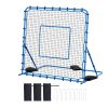 Soccer Rebounder Net, Quick-Switch Angle Soccer Goal Rebounder for Control, Passing Practice, Heavy-Duty Iron Frame & PE Net