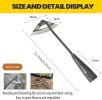 Gardening Tools Hollow Hoe, All-Steel Hardened Hollow Hoe, Sharp Edge Garden Weeding Tools