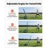 Soccer Rebounder Net, Quick-Switch Angle Soccer Goal Rebounder for Control, Passing Practice, Heavy-Duty Iron Frame & PE Net