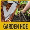 Gardening Tools Hollow Hoe, All-Steel Hardened Hollow Hoe, Sharp Edge Garden Weeding Tools