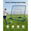 Soccer Rebounder Net, Quick-Switch Angle Soccer Goal Rebounder for Control, Passing Practice, Heavy-Duty Iron Frame & PE Net