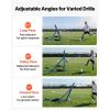 Soccer Rebounder Net, Quick-Switch Angle Soccer Goal Rebounder for Control, Passing Practice, Heavy-Duty Iron Frame & PE Net