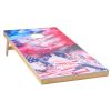 Cornhole Set, 4x2 ft Corn Hole Game Boards, Solid Wood Portable Toss Board, Indoor and Outdoor Cornhole Play for Adults