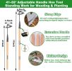 Gardening Tools Hollow Hoe, All-Steel Hardened Hollow Hoe, Sharp Edge Garden Weeding Tools