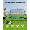Soccer Rebounder Net, Quick-Switch Angle Soccer Goal Rebounder for Control, Passing Practice, Heavy-Duty Iron Frame & PE Net